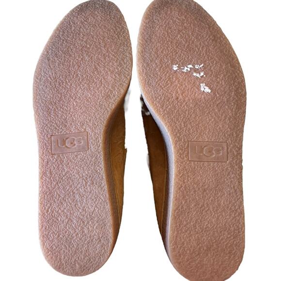 Ugg Women’s Size 5 Golden Brown Suede Fringed Moccasin Style Booties - Picture 10 of 12